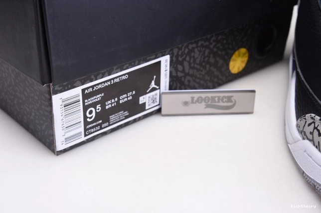 Kicktheory CT8532-050 Purple Black 3 Jordan Air Retro Court 0821